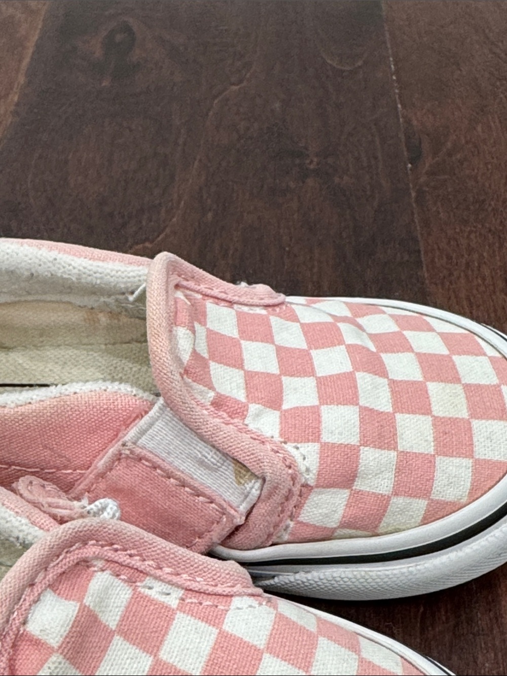 VANS Toddler Girls Pink & White Checker Shoes Casual Sneakers, size 6.5 - Picture 8 of 8